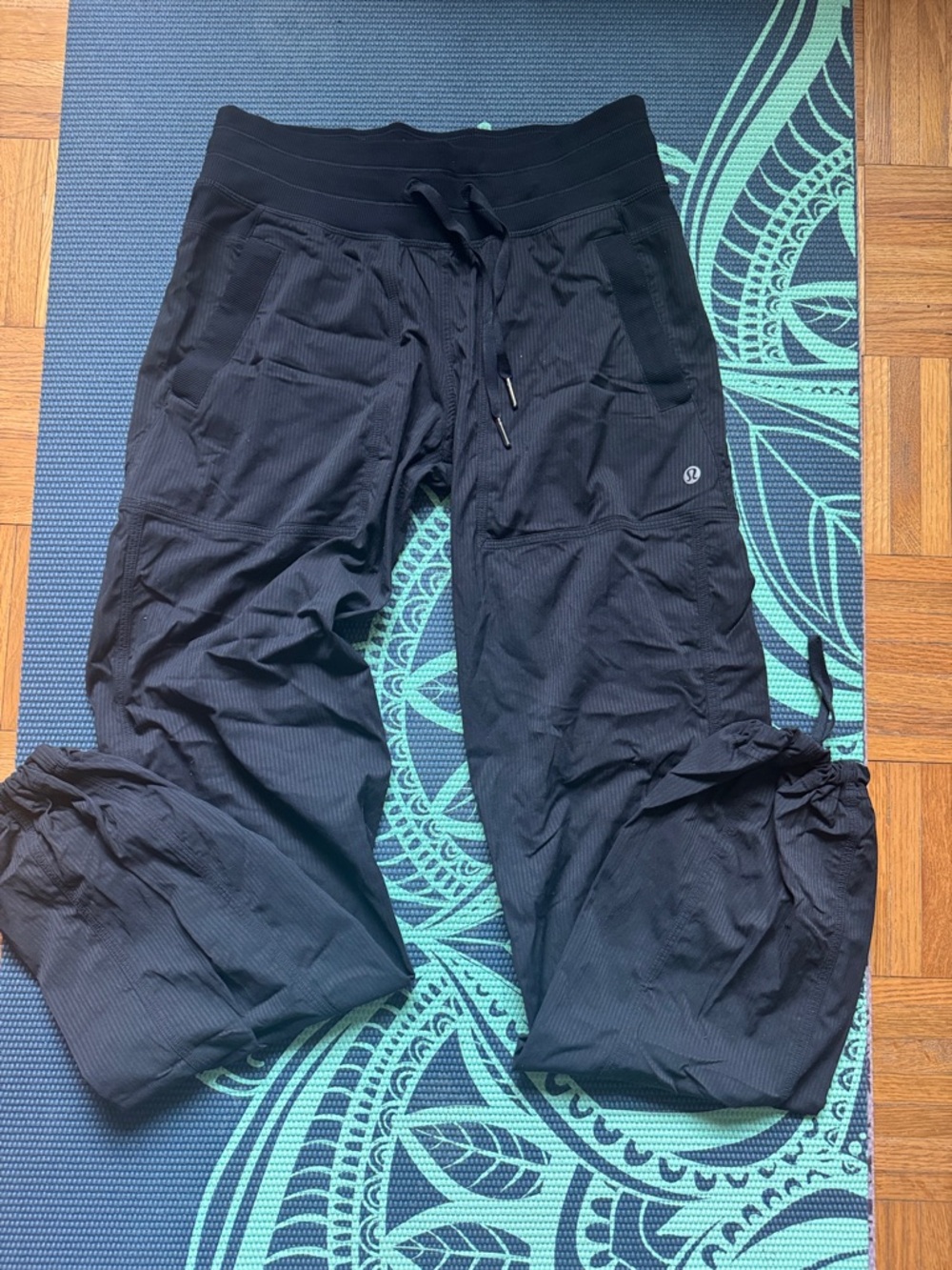 Lululemon Black Drawstring Yoga Pants